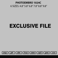 Photoembro 1024c Embroidery File 6 sizes