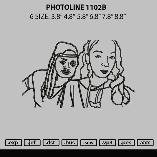 Photoline 1102 Embroidery File 6 sizes