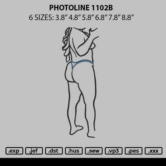 Photoline 1102b Embroidery File 6 sizes