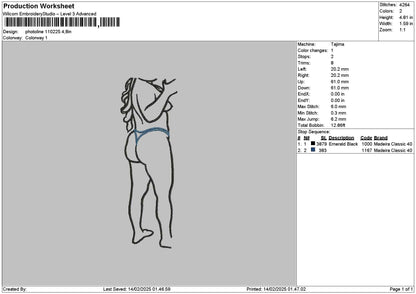 Photoline 1102b Embroidery File 6 sizes