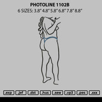 Photoline 1102b Embroidery File 6 sizes