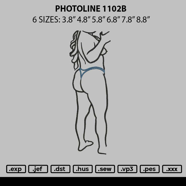 Photoline 1102b Embroidery File 6 sizes