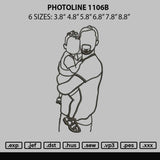 Photoline 1106b Embroidery File 6 sizes