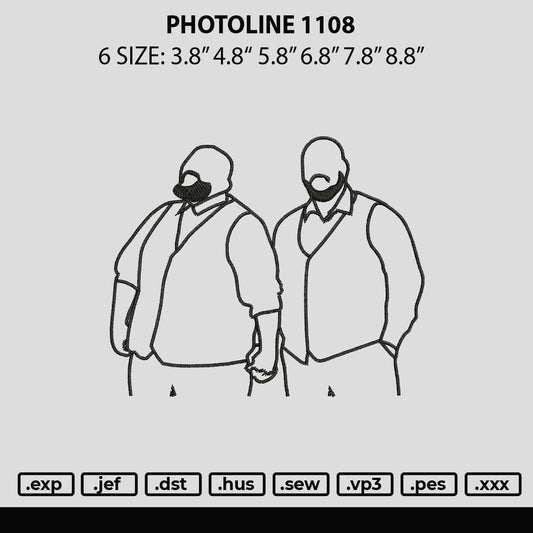 Photoline 1108 Embroidery File 6 sizes