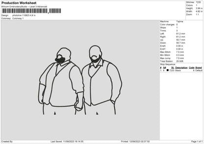 Photoline 1108 Embroidery File 6 sizes