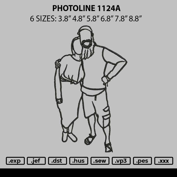 Photoline 1124a Embroidery File 6 sizes