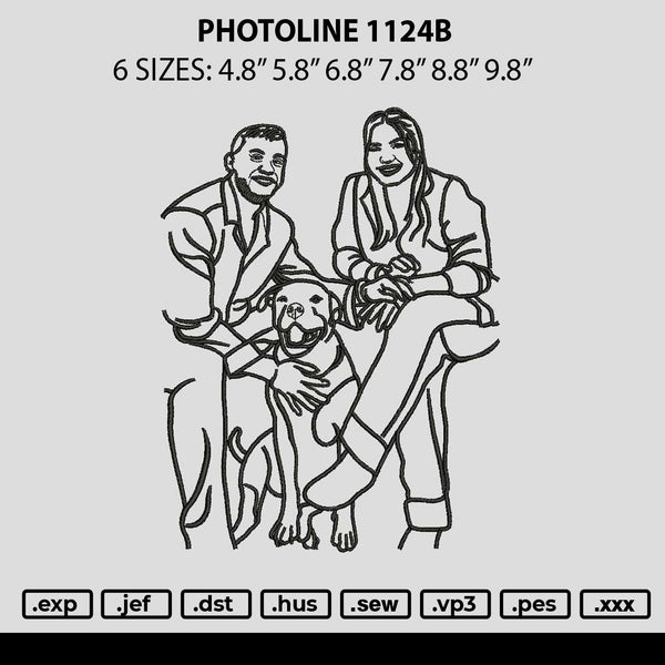 Photoline 1124b Embroidery File 6 sizes
