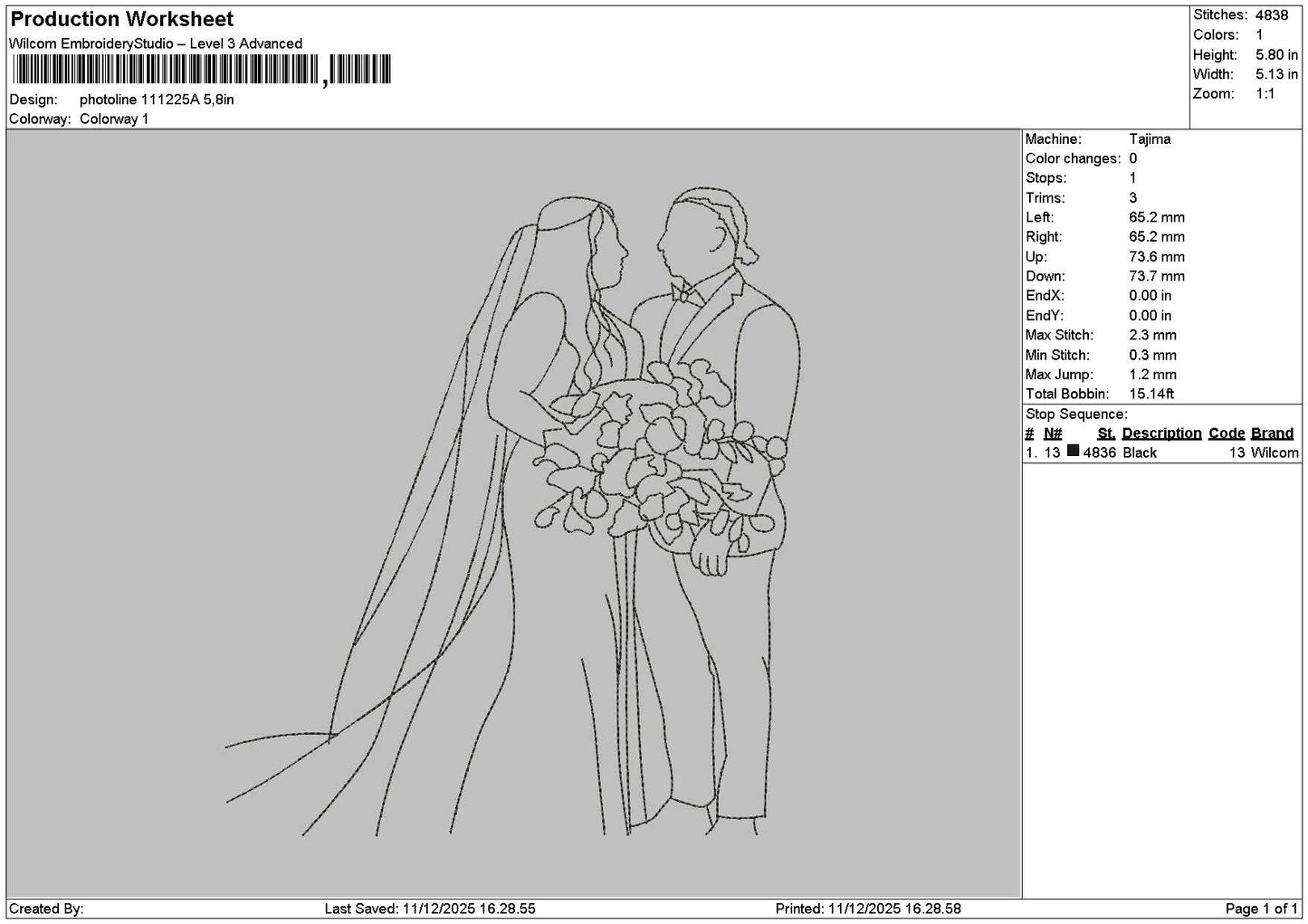 Photoline 1112a Embroidery File 6 sizes