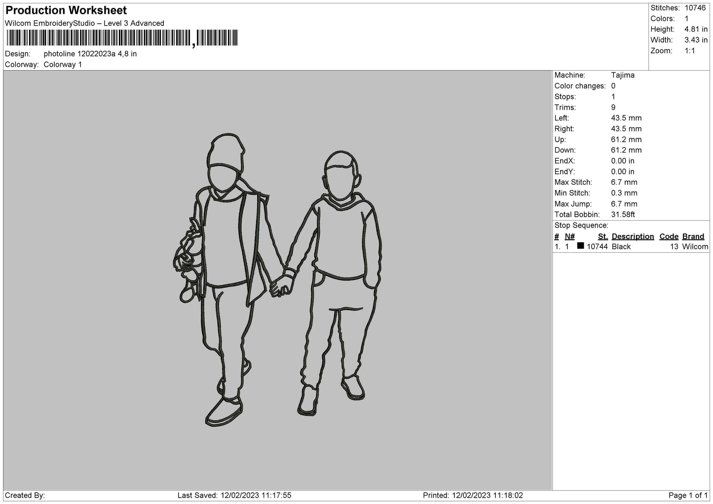 Photoline 1202a Embroidery File 6 sizes