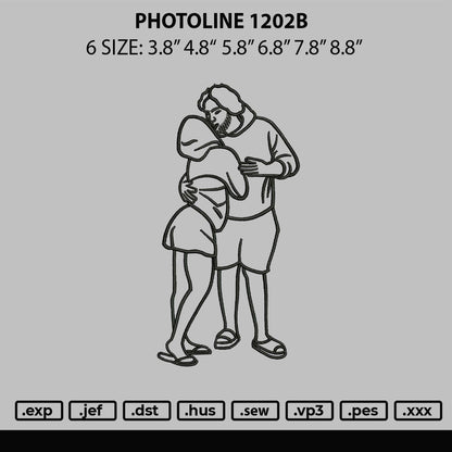 Photoline 1202b Embroidery File 6 sizes