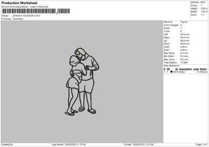 Photoline 1202b Embroidery File 6 sizes