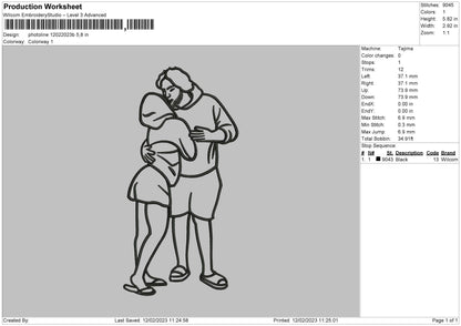 Photoline 1202b Embroidery File 6 sizes