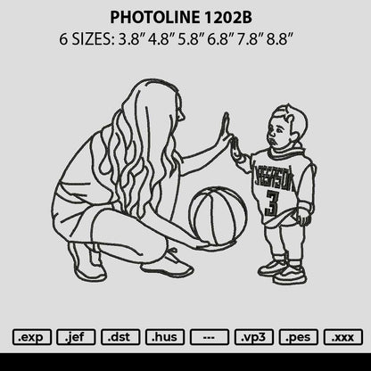 Photoline 1202b Embroidery File 6 sizes