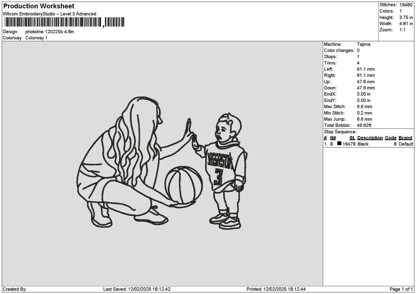 Photoline 1202b Embroidery File 6 sizes