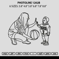 Photoline 1202b Embroidery File 6 sizes