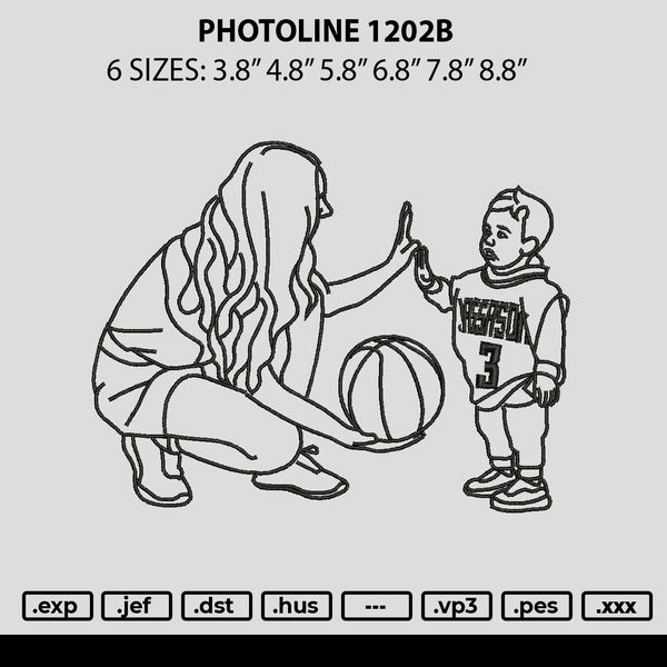 Photoline 1202b Embroidery File 6 sizes