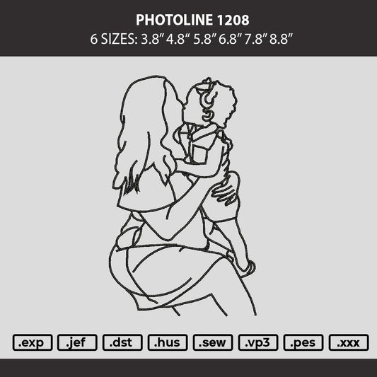 Photoline 1208 Embroidery Machine Design File 6 sizes