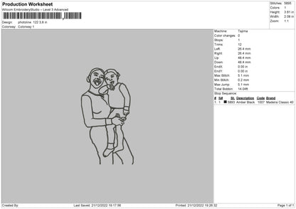 Photoline V122 002 Embroidery File 6 sizes