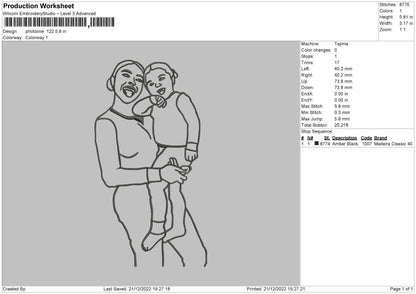Photoline V122 002 Embroidery File 6 sizes