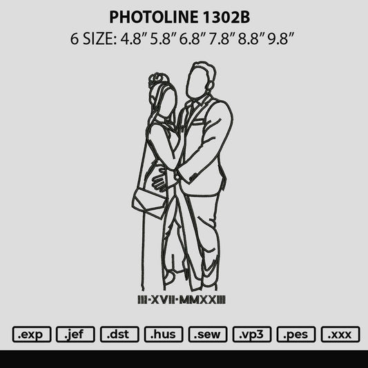 Photoline 1302b Embroidery File 6 sizes