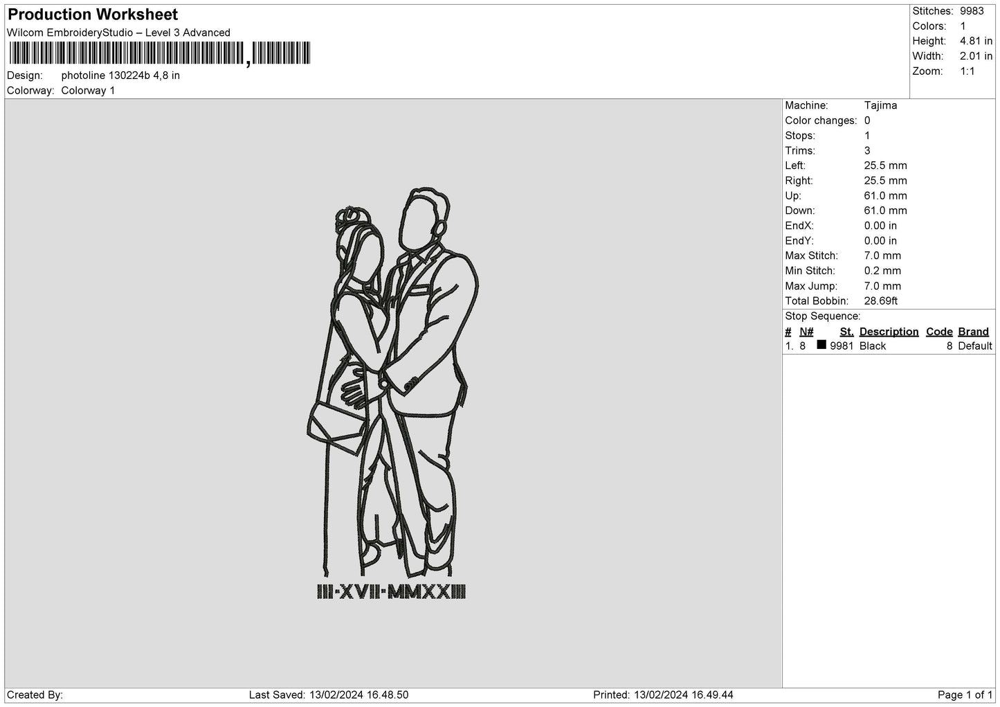 Photoline 1302b Embroidery File 6 sizes