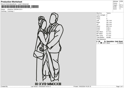 Photoline 1302b Embroidery File 6 sizes