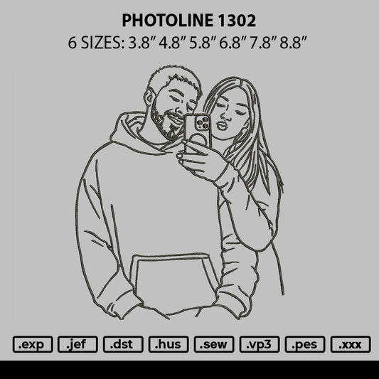Photoline 1302 Embroidery File 6 sizes