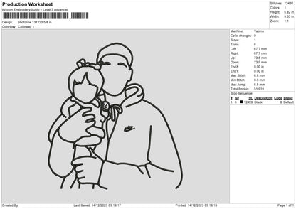 Photoline 1323 Embroidery File 6 sizes