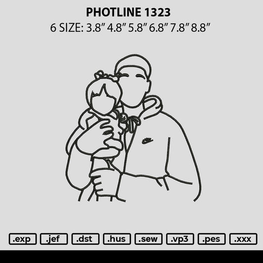 Photoline 1323 Embroidery File 6 sizes