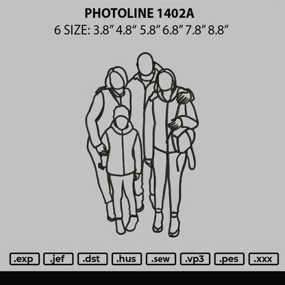 Photoline 1402 Embroidery File 6 sizes