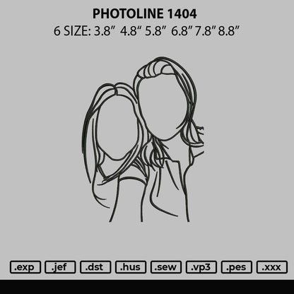 Photoline 1404 Embroidery File 6 sizes