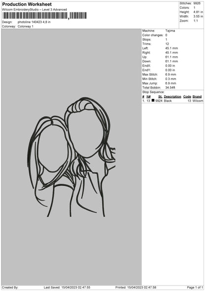 Photoline 1404 Embroidery File 6 sizes