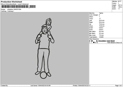 Photoline 1404 Embroidery File 6 sizes