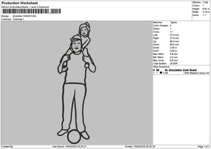 Photoline 1404 Embroidery File 6 sizes