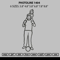 Photoline 1404 Embroidery File 6 sizes