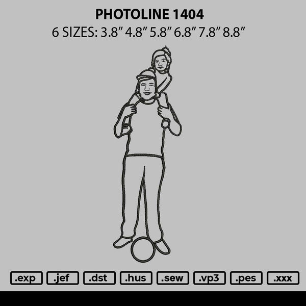 Photoline 1404 Embroidery File 6 sizes