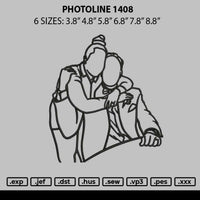 Photoline 1408 Embroidery File 6 sizes