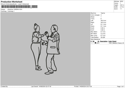 Photoline 1408b Embroidery File 6 sizes