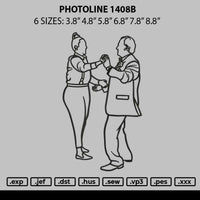 Photoline 1408b Embroidery File 6 sizes