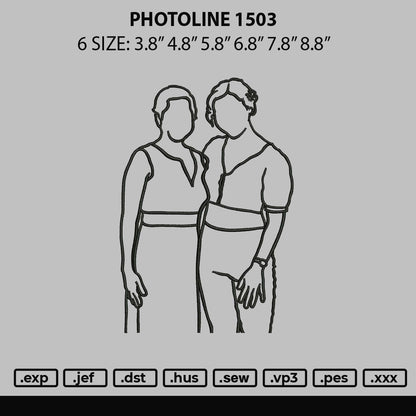 Photoline 1503 Embroidery File 6 sizes