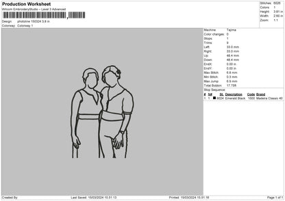 Photoline 1503 Embroidery File 6 sizes