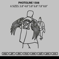 Photoline 1608 Embroidery File 6 sizes