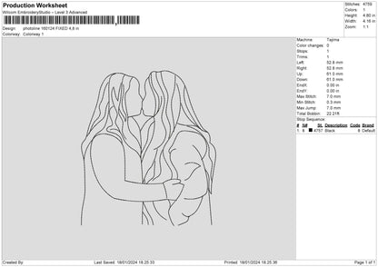 Photoline 1601 Embroidery File 6 sizes