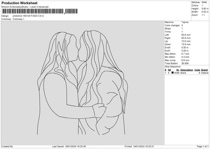 Photoline 1601 Embroidery File 6 sizes