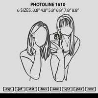 Photoline 1610 Embroidery File 6 sizes