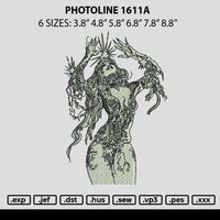 Photoline 1611a Embroidery File 6 sizes