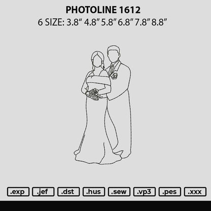 Photoline 1612 Embroidery File 6 sizes