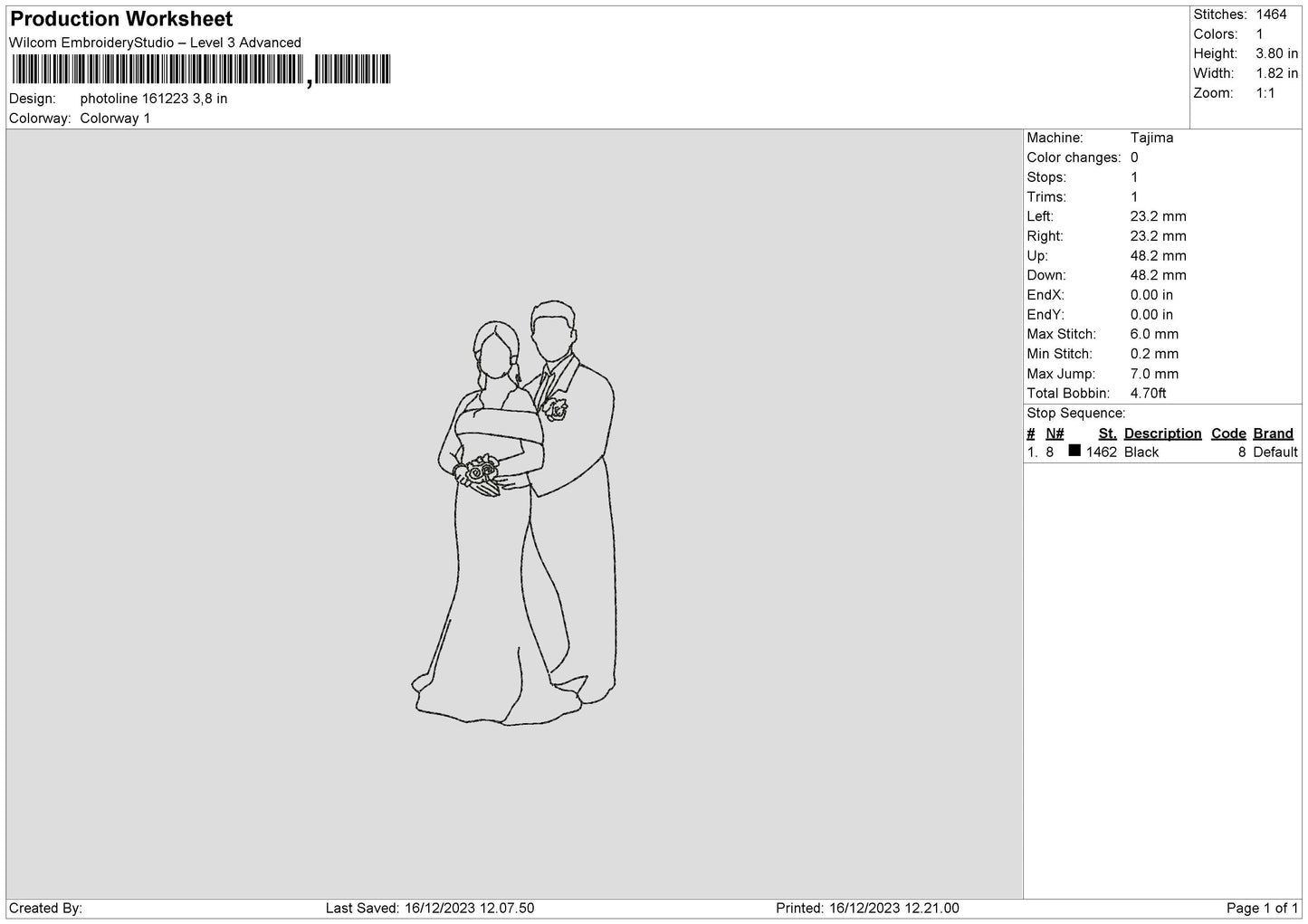 Photoline 1612 Embroidery File 6 sizes