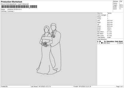 Photoline 1612 Embroidery File 6 sizes