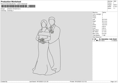 Photoline 1612 Embroidery File 6 sizes